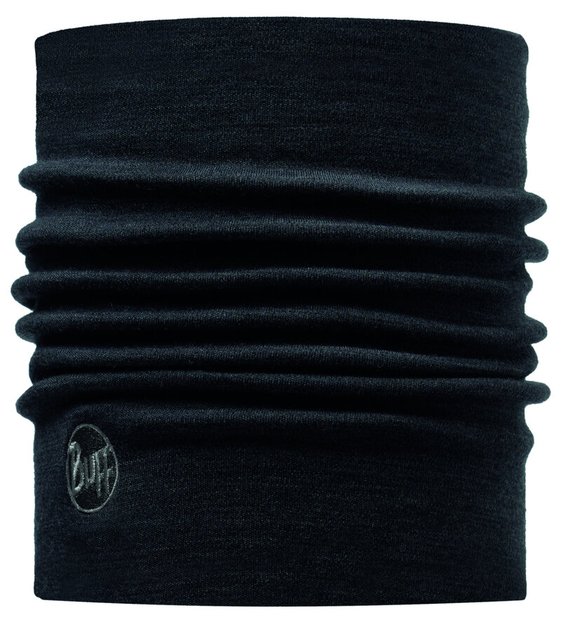 BUFF Merino Heavyweight Zwart blauw sienne black denim rood oranje