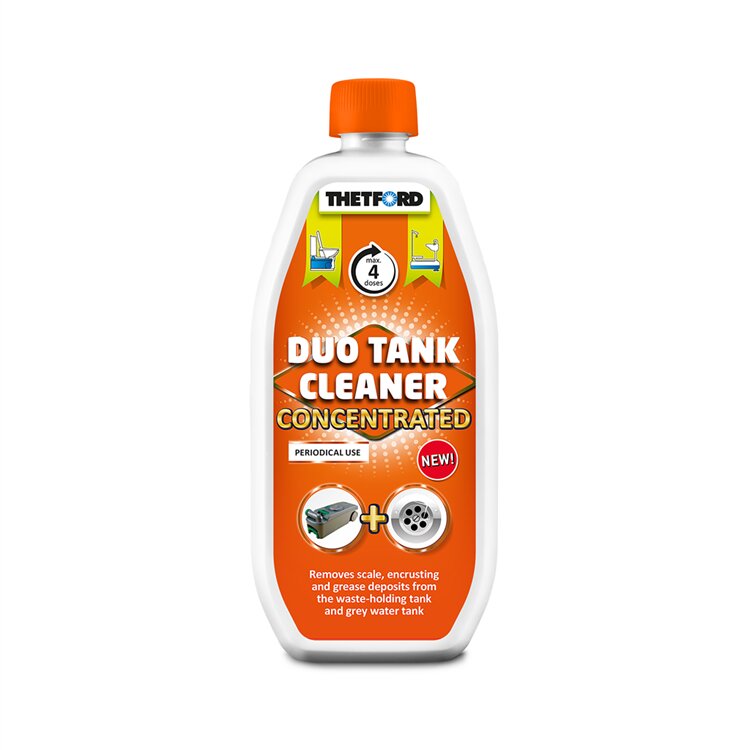 Thetford Duo concentrated tank cleaner 0,8 L toiletvloeistof toilet vloeistof 