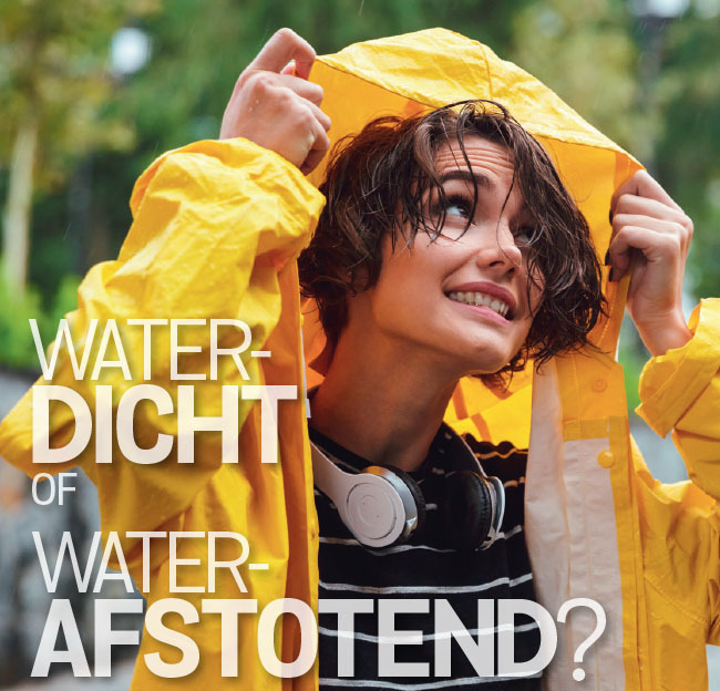 Waterdicht of waterafstotende kleding